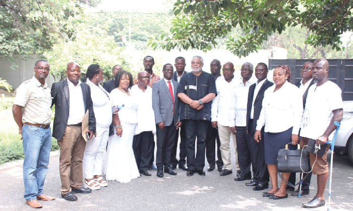  The NPP delegation with former President Rawlings